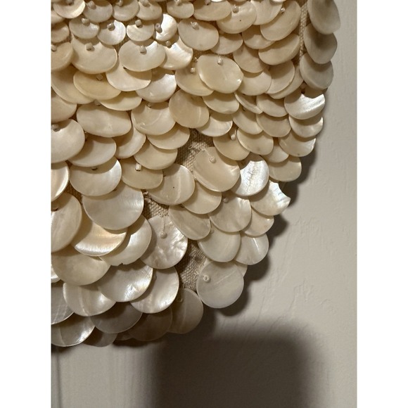 Zara Faux Mother of Pearl Appliqué Bag Purse Crossbody Bohemian Festival TikTok - Picture 5 of 10